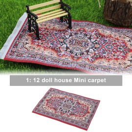 Create idea 3Pcs 1:12 Miniature Doll House Carpet Miniature Blanket Decorative Dollhouse Carpet Dollhouse Furniture Decoration Miniature Ornament for DIY Dollhouse