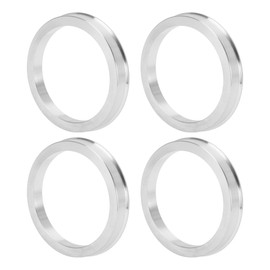 INFINAUTO Car Wheel Hub Centric Rings OD 69.1mm to ID 57.1mm Wheels Center Shaft Shock Absorbing Hubrings Aluminium Alloy Silver Tone Durable