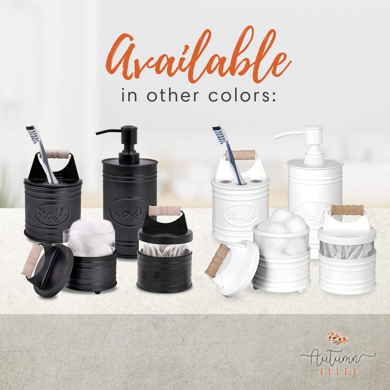 Autumn Alley Rustic Bathroom Accessories Set 4 - Galvanized Soap