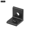 sourcing map 2020A Aluminum Extrusion Profile Corner Bracket, 2 Holes