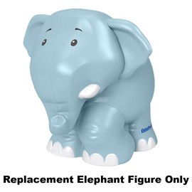 Replacement Part for Fisher-Price Little People Go Wild Safari Guide Figure Pack - GNM37 ~ Replacement Blue/Grey Elephant Toy