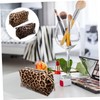 FOMIYES 2sets Travel Cosmetic Bag Large Capacity Makeup Storage Leopard