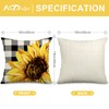 AnyDesign Summer Pillow Cover Sunflower Bee Decorative Throw Pillow Case