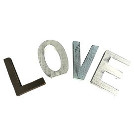 MAGICLULU Rustic Love Sign Wooden Cutout Letters for Home Decor Freestanding Decorative Block Letters Creative Wedding and Event Decoration Elegant Wood Color for Mantel and Tabletop Display