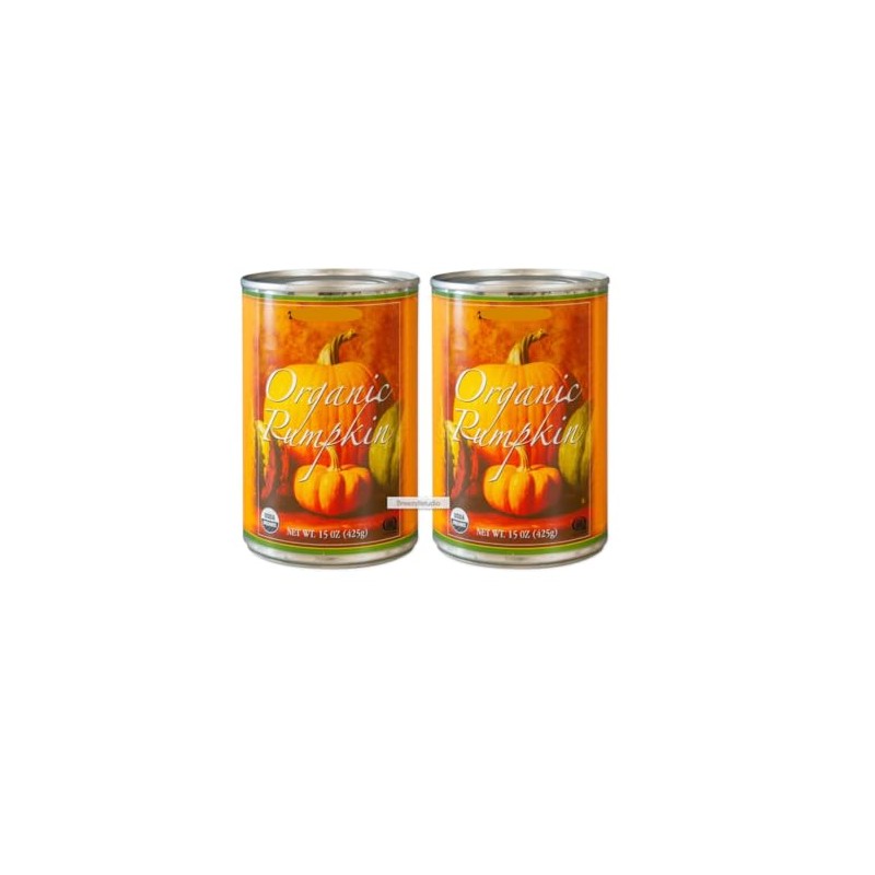 Organic Canned Pumpkin trader joe 15 Oz each, Pack of