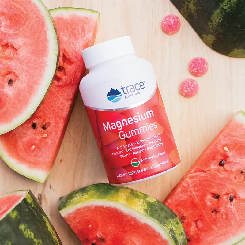 Trace Minerals Research | Magnesium Gummies - Watermelon 120 |