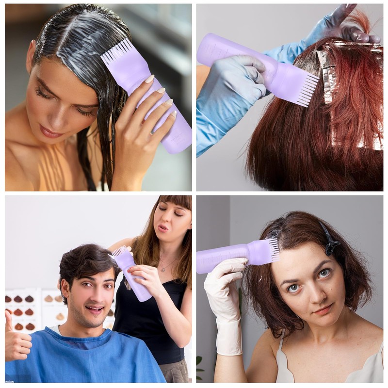 FXSPLCZ Root Comb Applicator Bottle Oil Applicator for Hair Dye