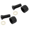 AERZETIX - C63566 Set of 2 Straight Hose Connections Female