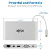 Tripp Lite USB-C Docking Station w/USB-A, HDMI, VGA, mDP, Gbe,