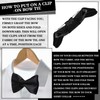 Cutecrop 12 Pieces Clip on Bow Ties for Men Pre