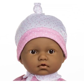 JC Toys La Baby Hispanic 11-inch Small Soft Body Baby Doll La Baby | Washable |Removable Pink Floral Outfit w/Hat, Pacifier & Blanket | for Children 12 Months +