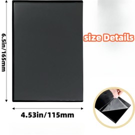 HIDOSNG 115 * 165mm Premium Super Slim Magnetic Picture Pockets Frames with Black Boader Holds 4 x 6 inches Photo for Refrigerator（10 Pack）