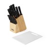 Farberware 17-Piece Triple Rivet High-Carbon Stainless Steel Knife Block Set