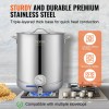 16 Gallon Stainless Steel Brewing Kettle Tri Ply Bottom Ball