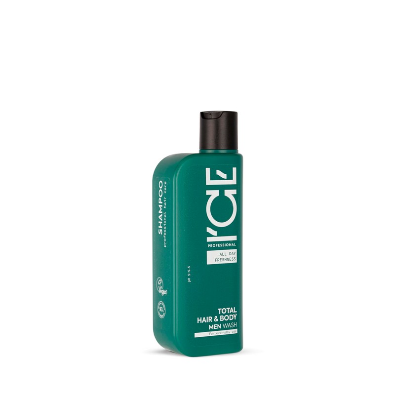 ICE Professional Total Hair & Body Men Wash. For everyday