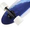 Paradise Longboard Kicktail Complete Cruiser Skateboard, Wave Fade, 9" x