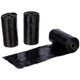 Croci - Hygienebeutel für Hundekot, 3 Rollen gesamt 60 Beutel, mit Tragegriffen, Schwarz