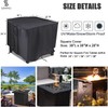 Saking Fire Pit Cover, 38 inch Square Fire Table Covers