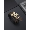 VANNANBA Letter M Belt for Men，Luxury Stylish Designer Belts with