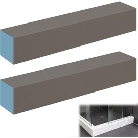 Prefabricated Waterproof Shower Curb Kit, Shower Pan Curb Threshold for Tile for Shower Construction/Bathroom Renovation, Lightweight, Easy Installation, Load Bearing, 38-Inch Length, 2 Curbs
