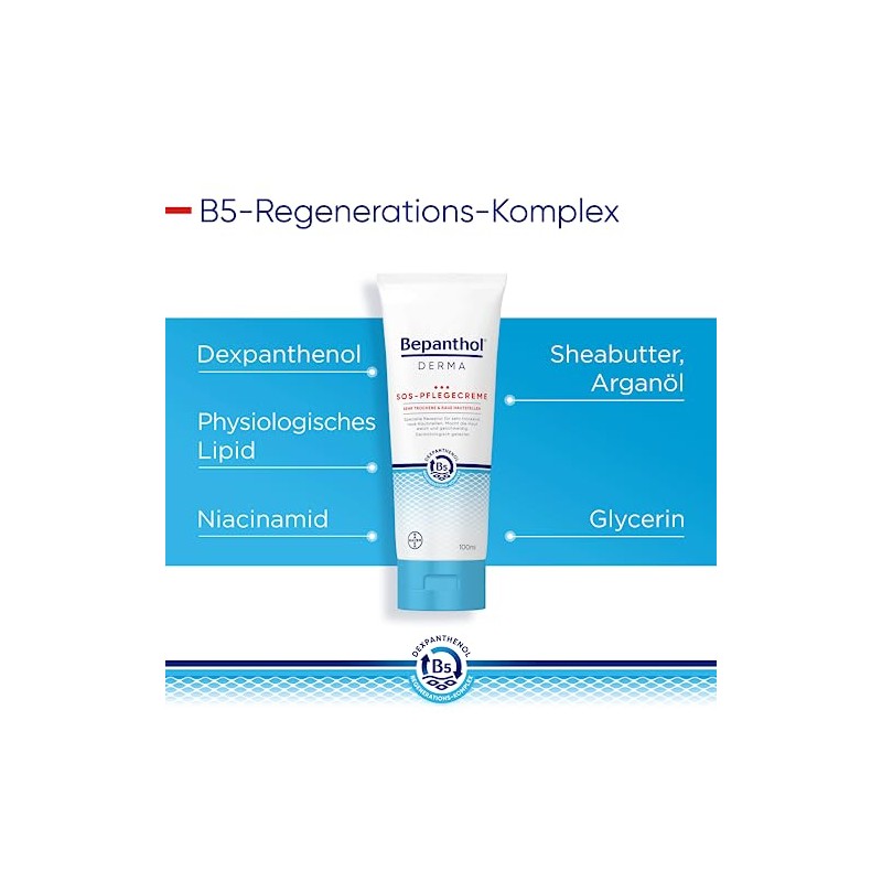 Bepanthol Derma SOS Care Cream, Body Care for Very Dry