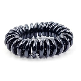 Black Hair Elastic Band Spring Hairband Black 1p (WFJ0QB8) / 머리고무줄 검은색 스프링 헤어밴드 검정 1p (WFJ0QB8)