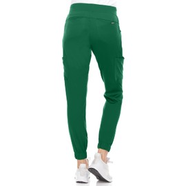 MediChic Women's Scrubs Mid Rise Six Pocket Joggers Yoga Scrub Pant Nurses for Work Hunter