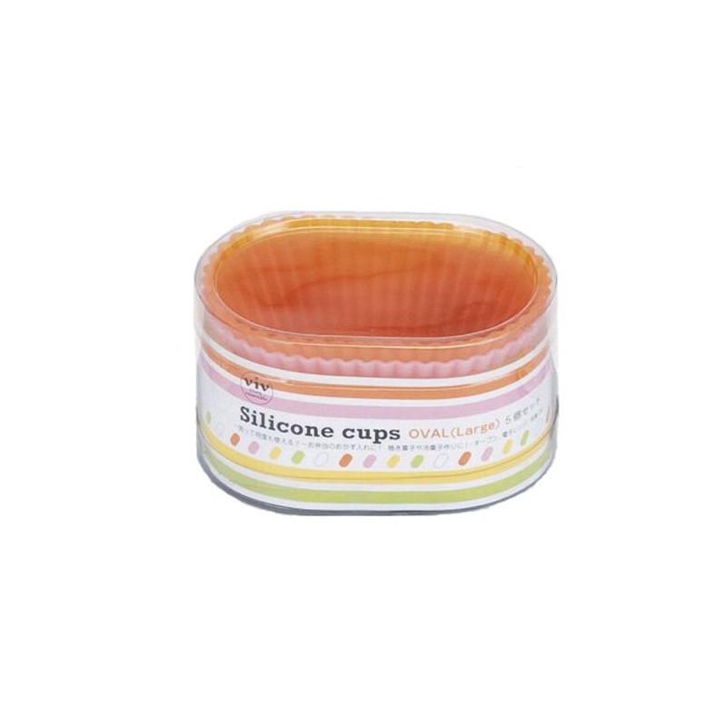 World Create 59613 Viv Silicone Cup, 5 Colors, Oval L