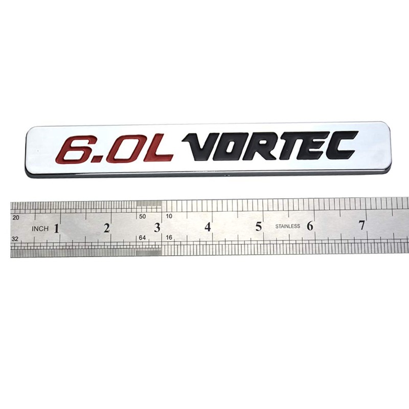 Aimoll 2pcs 6.0L VORTEC Badge 3D Emblems Replacement for 1500
