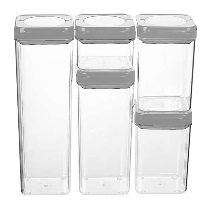 DRW Kitchen Tin 1700 ml Acrylic with Airtight Seal in