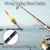 Dr.Fish 5 Pack Fishing Bobber Weighted Balsa Spring Float Cylinder