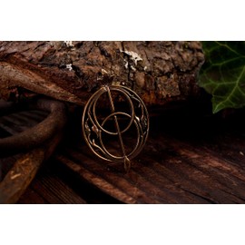 Windalf Chalice Jewellery Pendant Diameter 3.3 cm Lucky Charm Amulet Avalon Celtic Jewellery Bronze, Bronze, No gemstone.