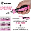 DeKo 42 PCS Pink Tool Set for Home Repair, Womens