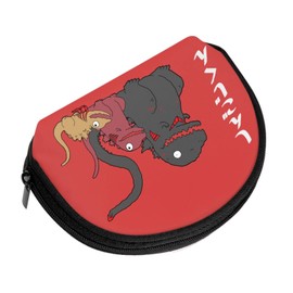 Rikana Godzilla Wallet, Men's, Large Capacity, Coin Purse, Zip Around Thin, Women's, Thin, Mini Wallet, Popular, Small Wallet, Business, Coin Purse, Father's Day, As shown in Figure