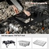 NOVSIGHT Portable Camping Table Adjust Height Folding BBQ Roll Up