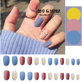 The Pretty Attached Nails 15+1 Matte Glossy Nail Tips Artificial Nails Nail Art NT001-040 - NT007 / 더이쁜 붙이는 네일 15+1 무광 유광 네일팁 인조손톱 네일아트 NT001-040 - NT007