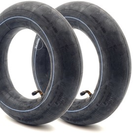 BlackRing 2x 3.50/4.00-8 Inner Tubes Bent Valve TR87 Also Fits 3.50-8 and 4.00-8 Wheelbarrow Cart Truck Trolley