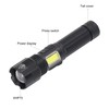 LED Flashlight USB Charging High Light IPX4 Waterproof Zoomable Handheld
