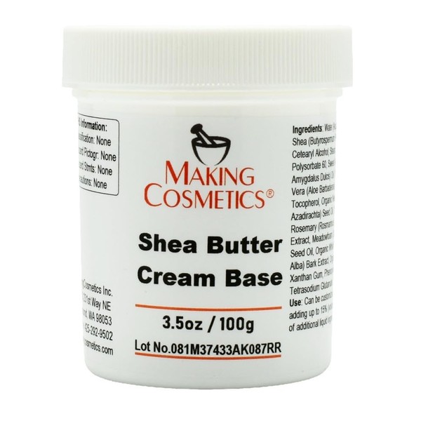 MakingCosmetics - Shea Butter Cream Base - 3.5oz / 100g