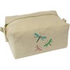 'Scribbled Dragonflies' Canvas Wash Bag/Makeup Case (CS00041072)