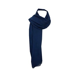 Plain Large Maxi Scarf Head Scarves (Navy Blue)