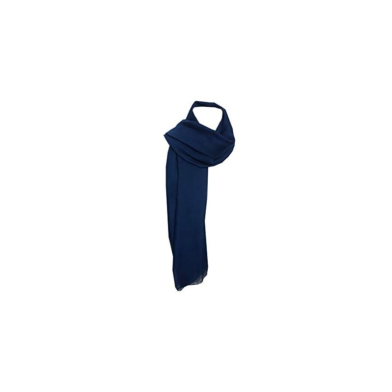 Plain Large Maxi Scarf Head Scarves (Navy Blue)