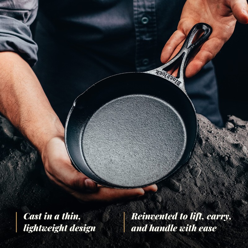 Lodge Cast Iron Blacklock Skillet, Triple Seasoned - 7 in
