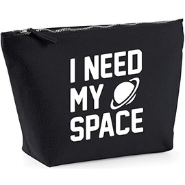 Hippowarehouse I Need My Space printed make up cosmetic wash bag 18x19x9cm