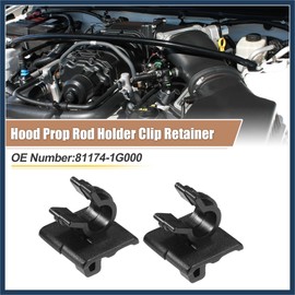 VekAuto 2pcs Hood Prop Rod Holder Clip Retainer No.81174-1G000 for Kia Rio 2006-2011 for Hyundai Accent 2006-2011 Auto Accessories