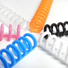 RAYSOONER CB1234-MC Plastic Book Rings Loose Leaf Rings A4 34 Holes, Multicolor, 12mm Diameter, 1/3" Pitch, 85 Bound Capacity, 30/Box