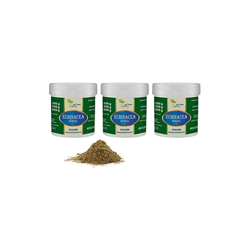 VITAIDEAL VEGAN® "MEGA-SPAR-POT" Echinacea Root Powder (Echinacea Purpurea, Coneflower, Purple