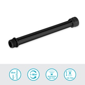Gardena Micro-Drip-System Extension Pipe OS 90: 20 cm Pipe for Extending Square Sprinklers, for Automatic Irrigation System, Easy Connection Technology (13334-20)