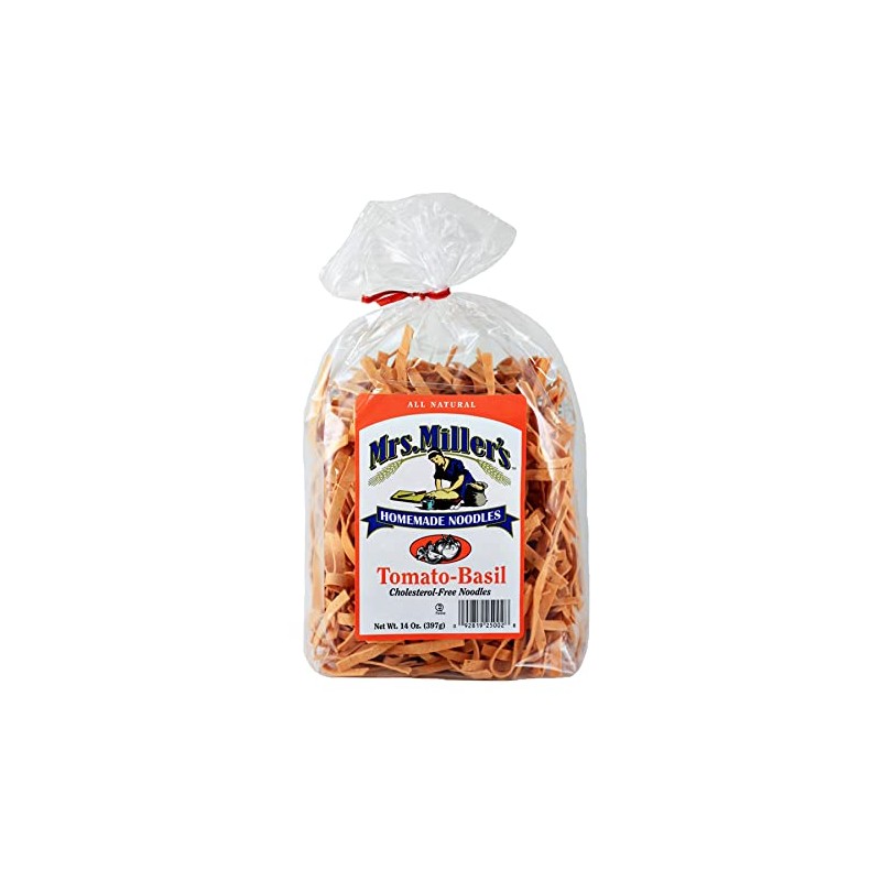 AmishTastes Mrs. Miller's Tomato-Basil Noodles, 14 Oz. (Pack of 2)