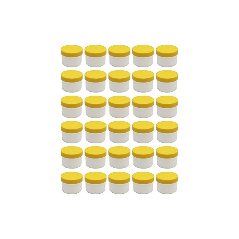 30 ointment containers, cream containers, flat ointment jar, 35 ml